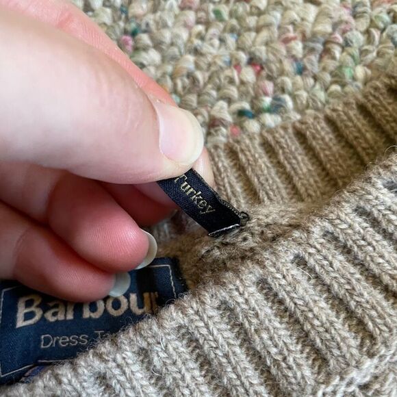 Barbour Pullover Wool Colorblock Sweater - Picture 7 of 10